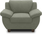 DOMO. collection Panama 3 Seater Sofa 3-Seater Couch Set 3-2-1 Taupe 207 cm
