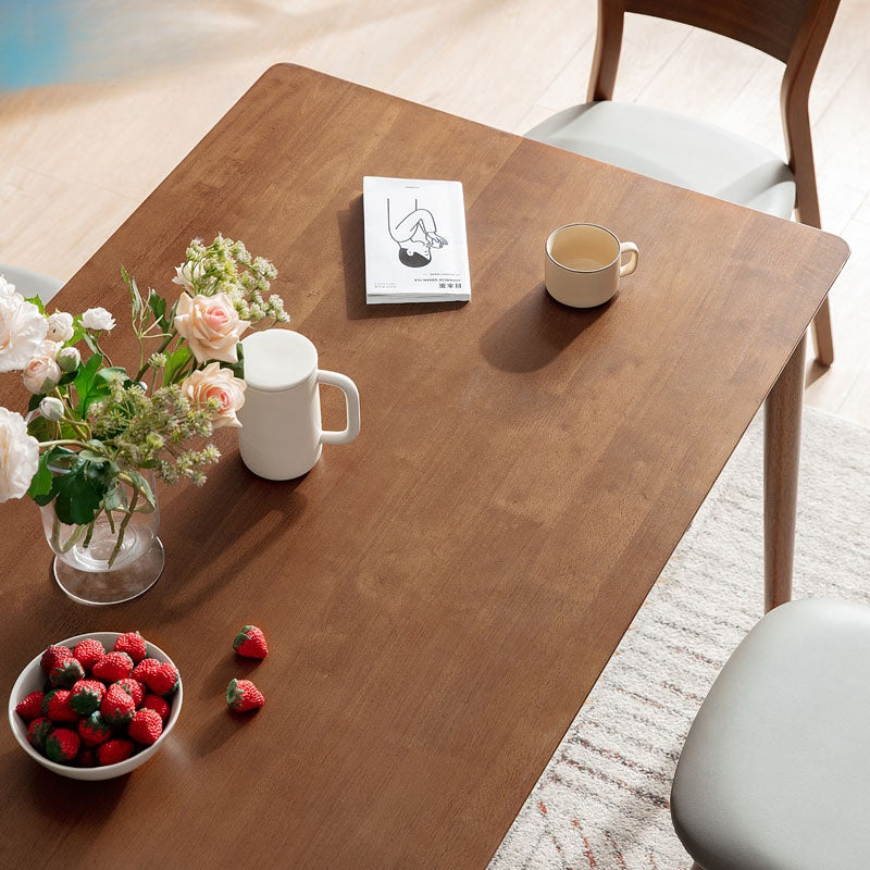 4/6 Seater Long Wood Chair Square Wooden Dining Table