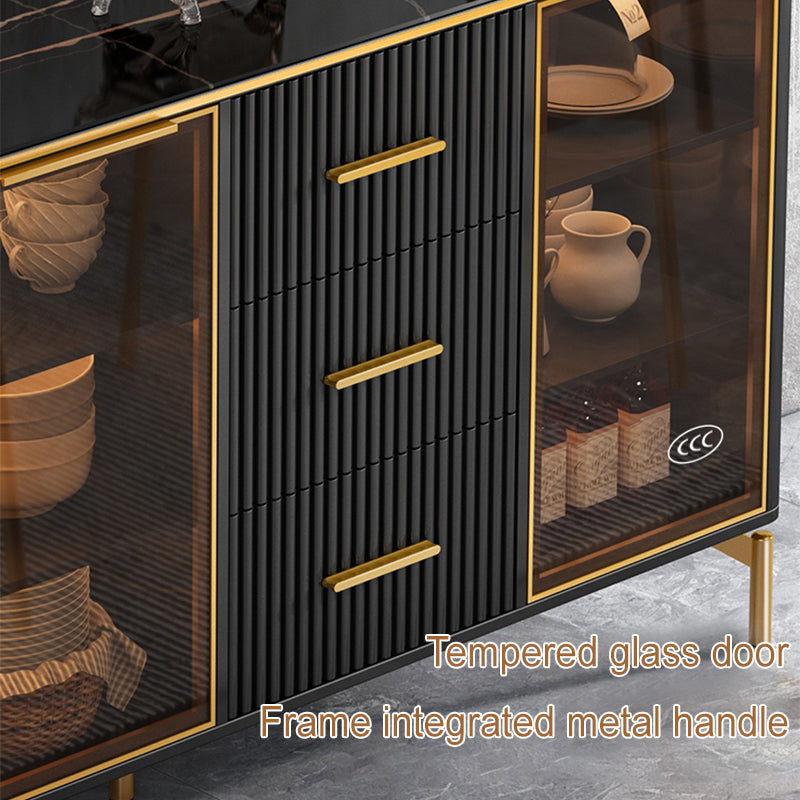 Sideboard Storage Wine Cabinet Kitchen Solid Wood Storage Cabinet