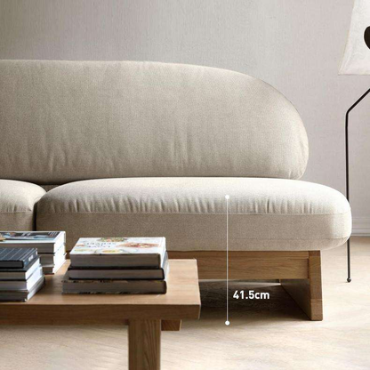 Fabric Sofa Set Two Seat Modern Solid Wood Legs Two-Seater Sectional Sofa Set