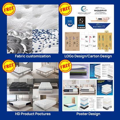 Mattress Double Memory Foam Hybrid Mattress with Pocket Spring Mattress