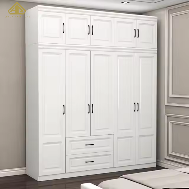 Home Furniture Durable Wooden Bedroom Cabinet Bedroom Wardrobe
