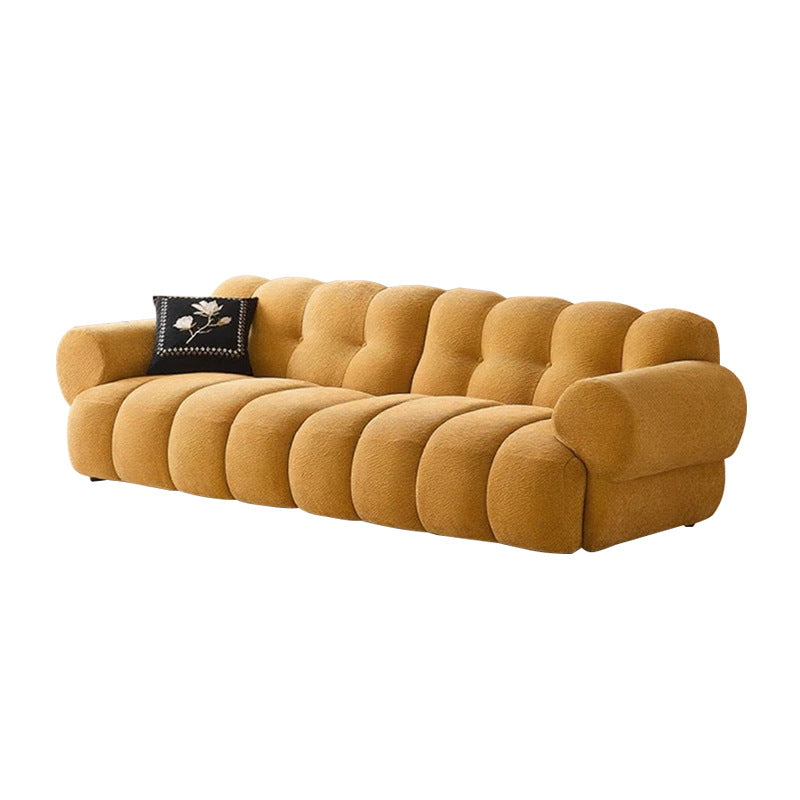 French Cream Puff Sofa with Removable and Washable Fabric Small Apartment Chenille Sofa