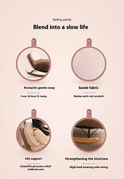 Living Room Chairs Egg Rocking Recliner Chair Lounge Sofa Single Sofa