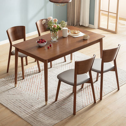 4/6 Seater Long Wood Chair Square Wooden Dining Table