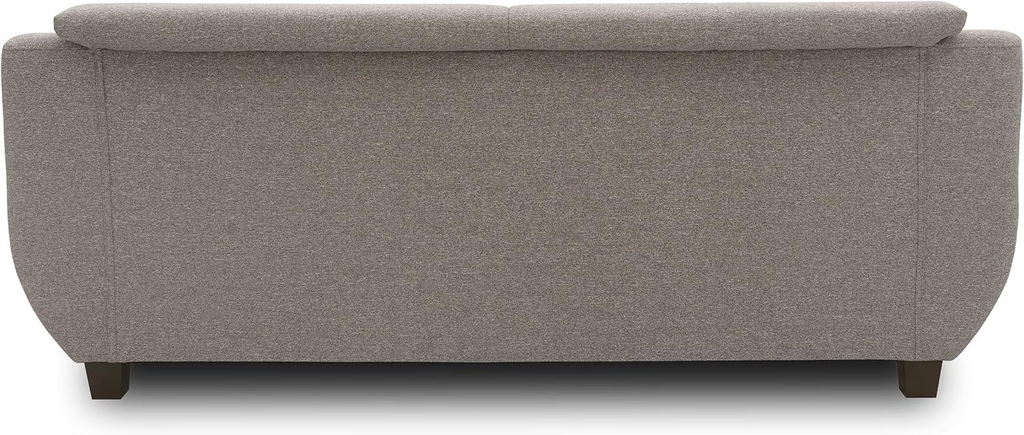 DOMO. collection Panama 3 Seater Sofa 3-Seater Couch Set 3-2-1 Taupe 207 cm