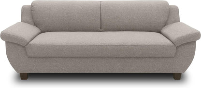 DOMO. collection Panama 3 Seater Sofa 3-Seater Couch Set 3-2-1 Taupe 207 cm