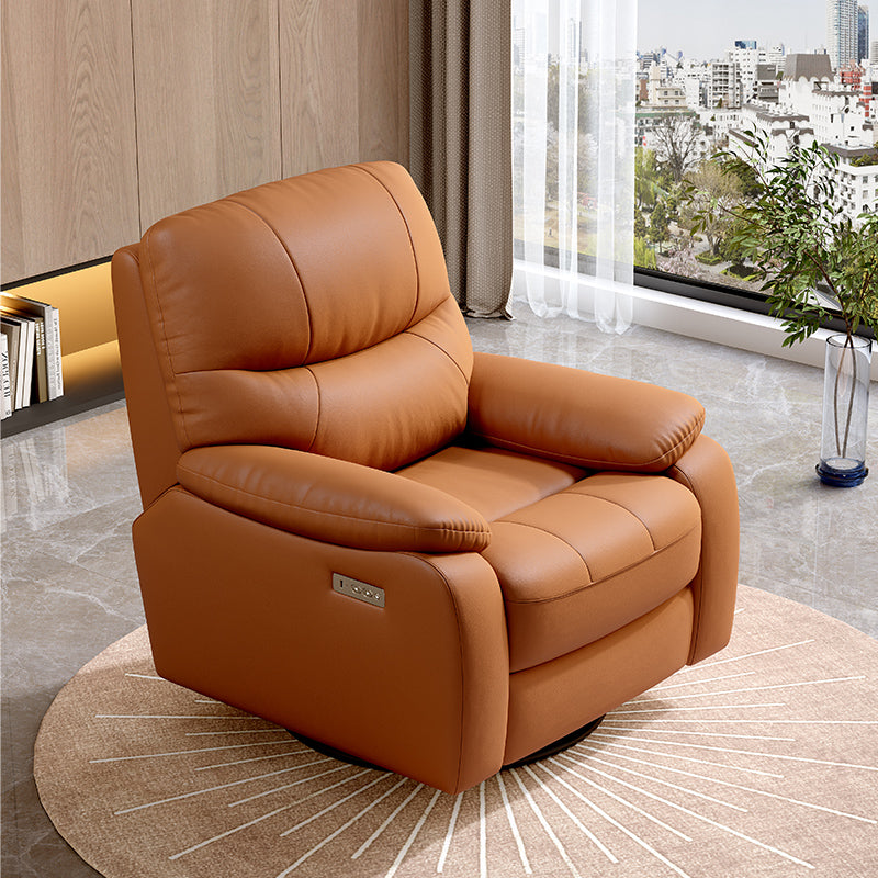 Recliner Functional Sofa Suit Furniture Living Room Manual Retractable Leather Sofa Recliner