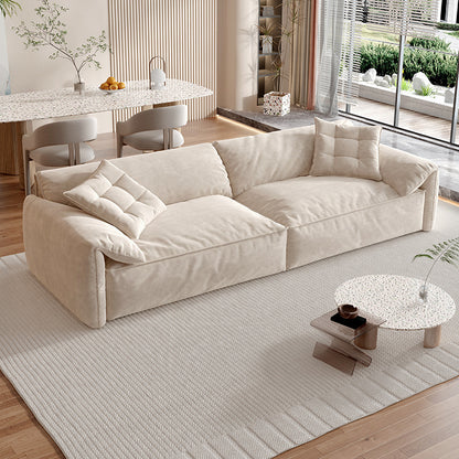 3-Seater Living Room Sofa Set Fabric Couch with Latex Sponges Sofa