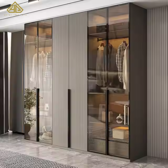 Home Furniture Durable Wooden Bedroom Cabinet Bedroom Wardrobe