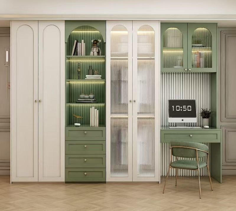 Customized  Double Color Wardrobe Design Furniture Bedroom Wardrobe