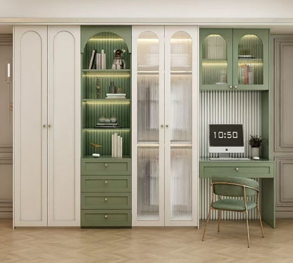 Customized  Double Color Wardrobe Design Furniture Bedroom Wardrobe