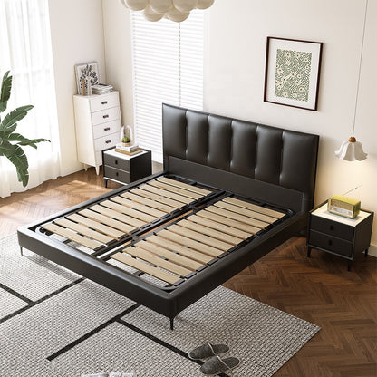 Bed Room Furnitures Queen Size Modern King Synthetic Leather Bed