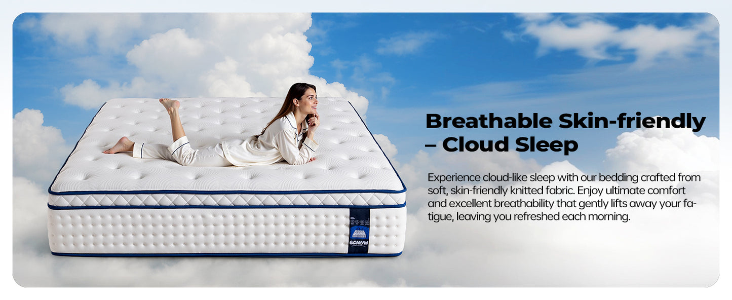 Bed Mattress Individually Wrapped Inner Spring Latex Convertible Mattress
