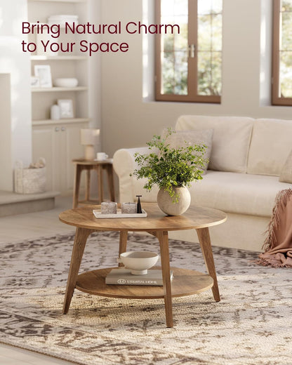 Home Living Room Mini Furniture Round Side Table End Table Wood Coffee Table