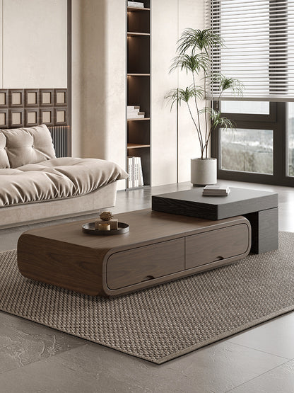 Living Room Set with Extendable Coffee Table and TV Cabinet Combination