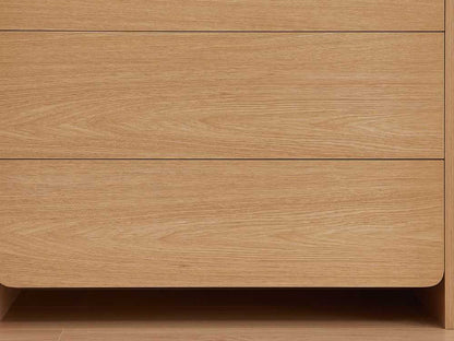 Home Furniture  Oak Wooden Chest of Drawer Storage Drawer Cabinet 3 Chest of Drawers