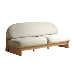 Fabric Sofa Set Two Seat Modern Solid Wood Legs Two-Seater Sectional Sofa Set