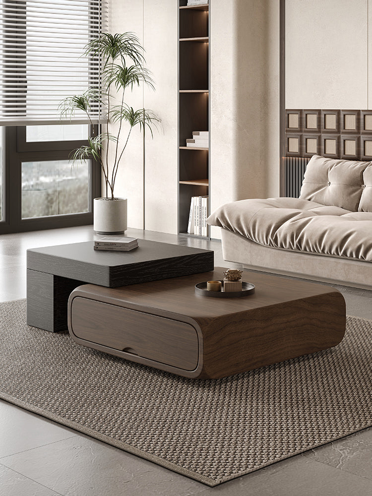 Living Room Set with Extendable Coffee Table and TV Cabinet Combination