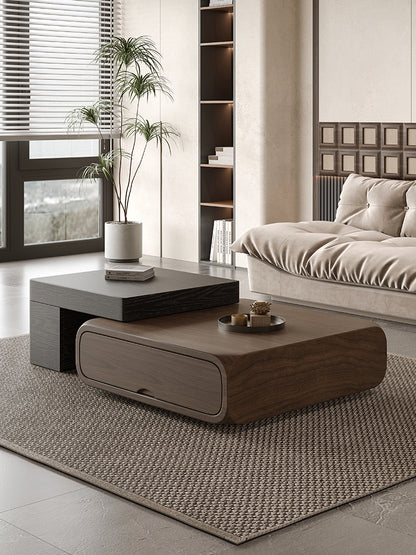 Living Room Set with Extendable Coffee Table and TV Cabinet Combination