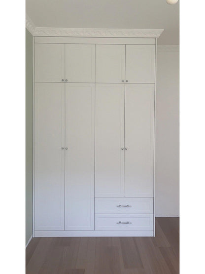Modern Furniture Laminated Finish Cupboard Closet Wardrobes Luxury for Bedroom