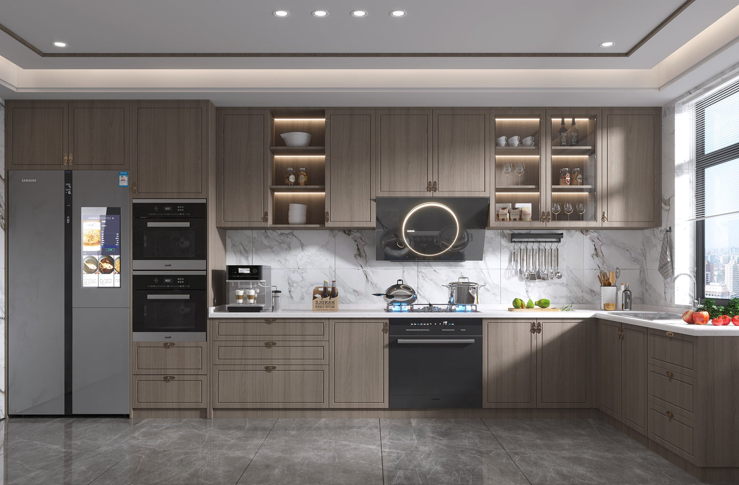 Modern Mueble Recibidor Wooden Smart Custom Design Kitchen Cabinet