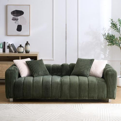 Durable Fabric Sofa with 5 Pillows 3-Seater Sectional Sofa