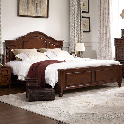 Bedroom Furniture Solid Mahogany Wood 1.8 Meter & 1.5 Meter Beds for King & Queen Size