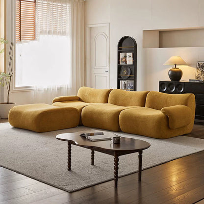 Living Room Sofa 2 3 Seater Velvet Compression Foam Sectional Sofa Set