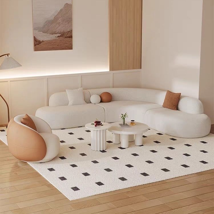 Curved Sectional Sofa Modern Leisure Living Room High-end Internet Celebrity Set