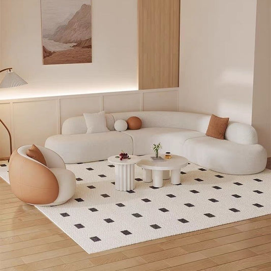 Curved Sectional Sofa Modern Leisure Living Room High-end Internet Celebrity Set