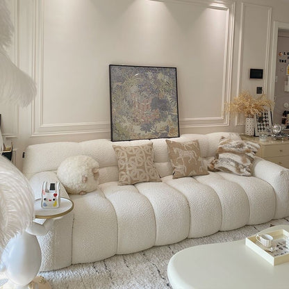 Home Living Room Furniture 2 & 3 Seater Velvet Cloth Sofa Set with Sponge Filling