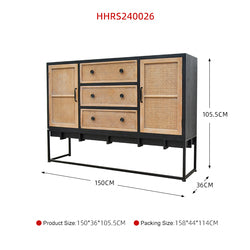 Storage Console Table with Drawers for Dining and Entry Living Room Furniture