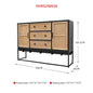 Storage Console Table with Drawers for Dining and Entry Living Room Furniture