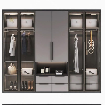 Simple Wardrobe Design Armoire En Bois for Bedroom Closet Storage and Organization