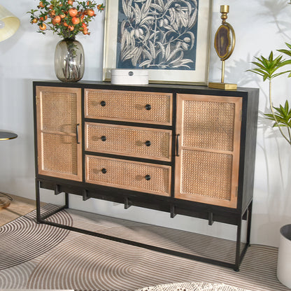 Storage Console Table with Drawers for Dining and Entry Living Room Furniture
