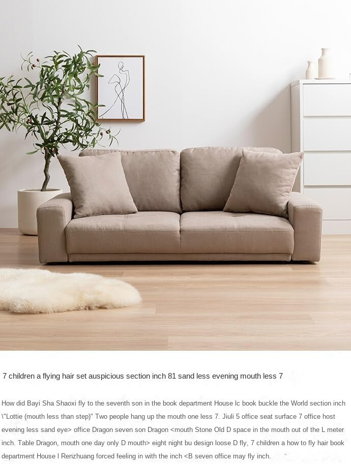 Furniture 350 Sectional Sofa Set  Fabric Sponge Filled Stainless Steel Legs Two-seat Sofa