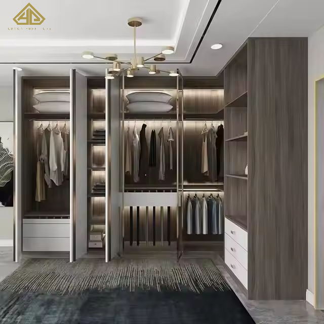 Home Furniture Durable Wooden Bedroom Cabinet Bedroom Wardrobe