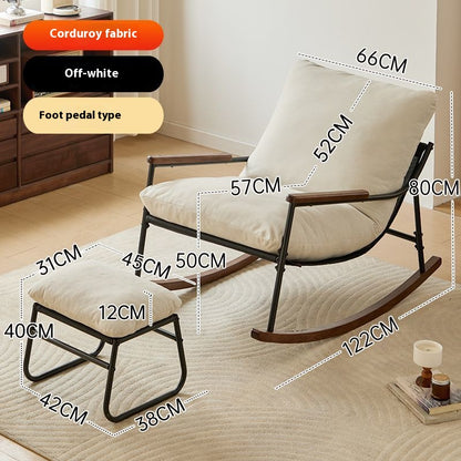 Lazy Balcony Leisure Chaise Lounge Rocking Recliner Chair