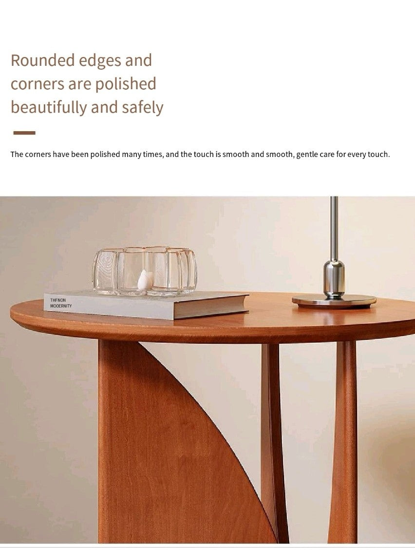 Nordic All Solid Wood Corner Table Modern Living Room Console Table