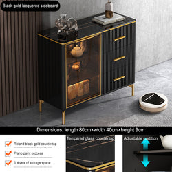 Sideboard Storage Wine Cabinet Kitchen Solid Wood Storage Cabinet