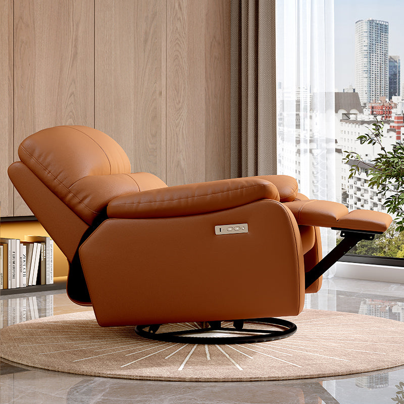 Recliner Functional Sofa Suit Furniture Living Room Manual Retractable Leather Sofa Recliner
