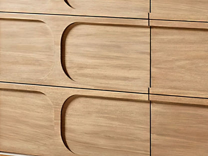 6 Wooden Chest of Drawers Living Room Furniture Console Table Storage Cabinet