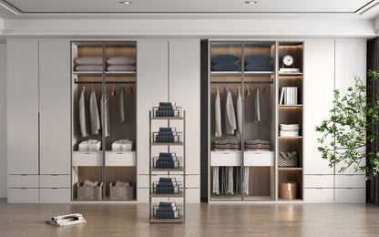 Simple Wardrobe Design Armoire En Bois for Bedroom Closet Storage and Organization