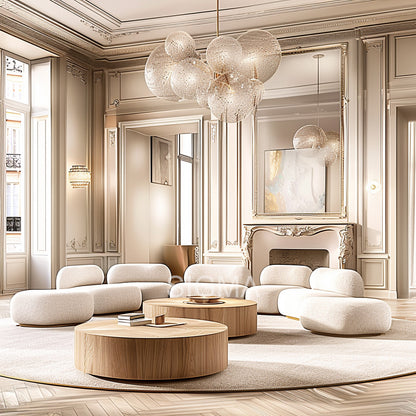 Complete Furniture Living Room Sofa Sets Fabric Villa Sofa Set