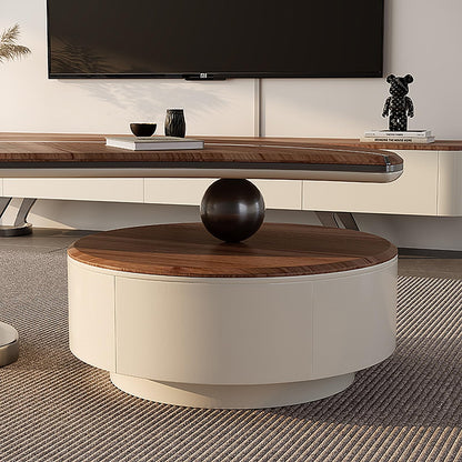 Coffee Table Cocktail Tea Table Wood Desktop Metal Legs Coffee Table for Living Room