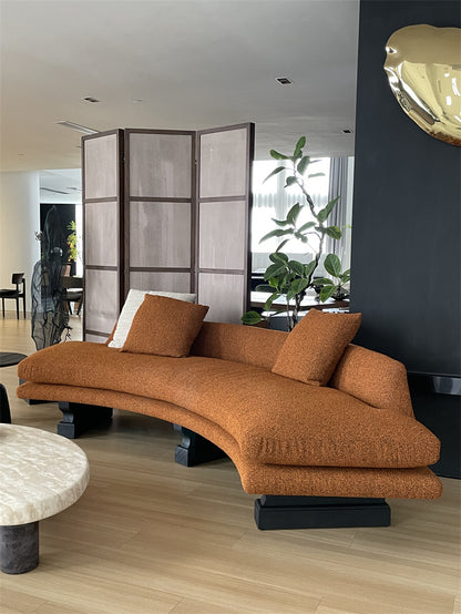 Home Furniture Hotel Villa Apartment Living Room Modern Designer Curve Sofa Set