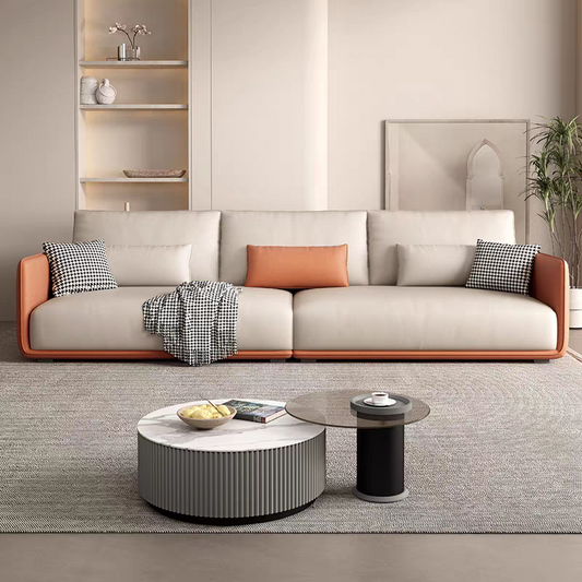 Fabric Modular Sectional Three Four Person Sofa Set