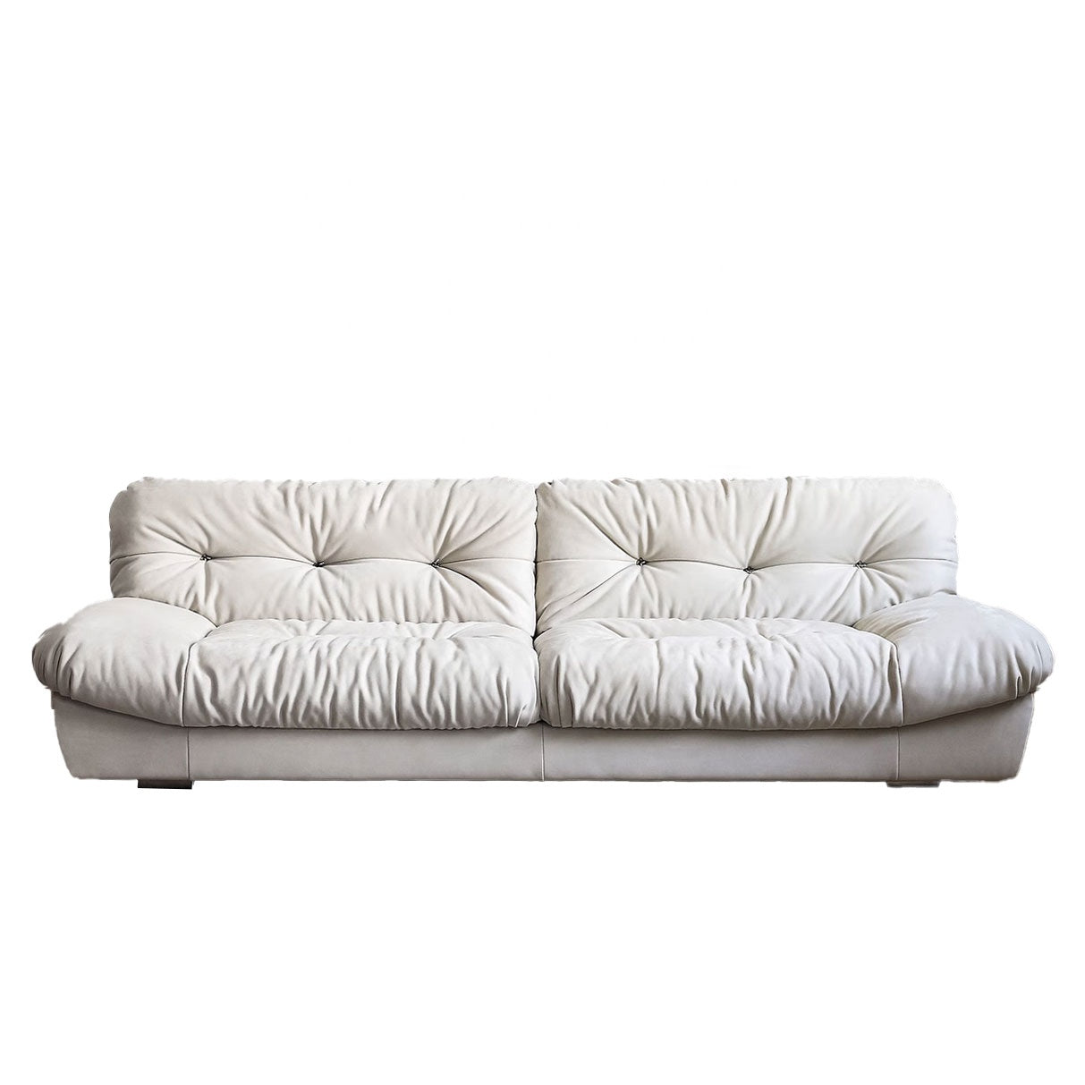 Cloud Down Fabric Sectional Sofa Set for Small Living Room Flats-Rectangle Shape