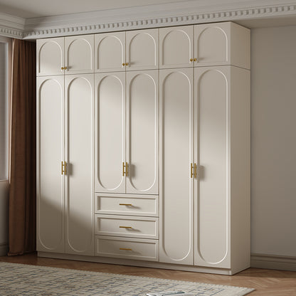 Customized  Double Color Wardrobe Design Furniture Bedroom Wardrobe